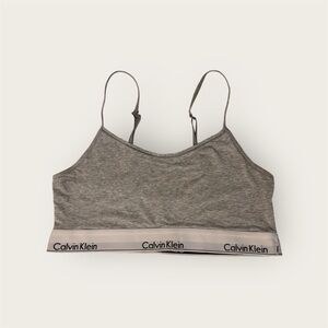 Calvin Klein Women's Gray Bralette Unlined